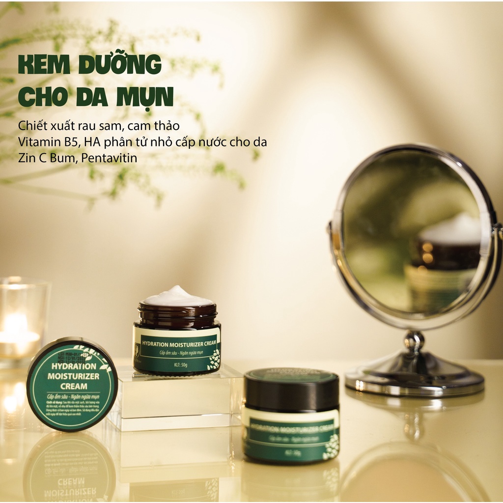 Combo serum và kem dưỡng da mụn WonMom