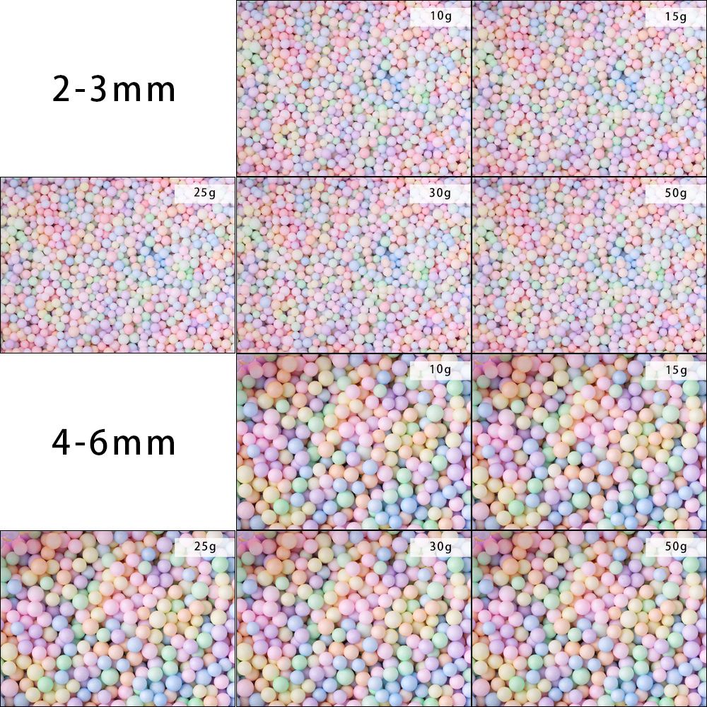 Hạt bóng xốp polystyrene nhỏ nhắn nhiều màu sắc dùng trang trí hộp quà diy