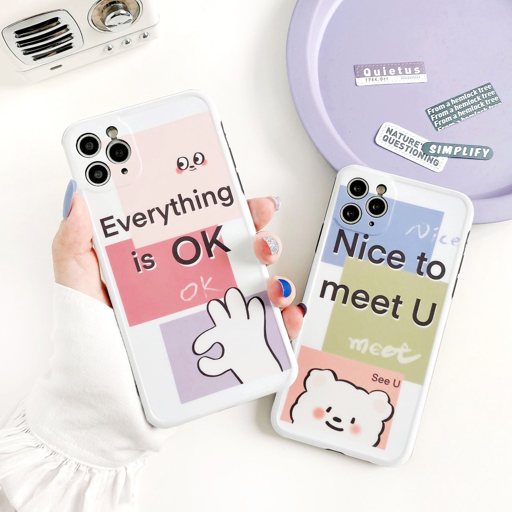 Ốp lưng iphone Meet U IMD dày dặn viền nổi 5/5s/6/6plus/6s/6splus/7/7plus/8/8plus/x/xr/xs/11/12/pro/max/plus/promax | BigBuy360 - bigbuy360.vn