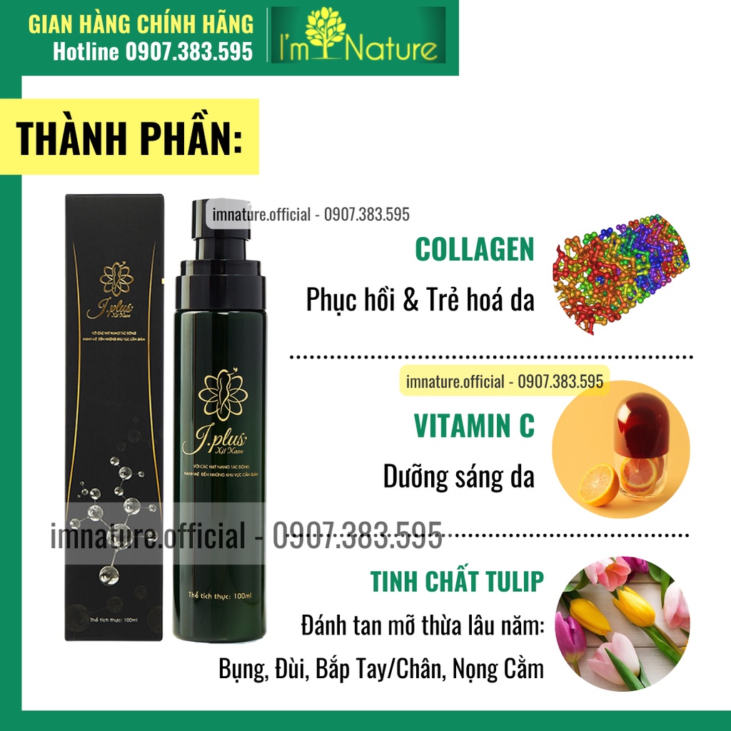Xịt Giảm Mỡ JPlus 100ml