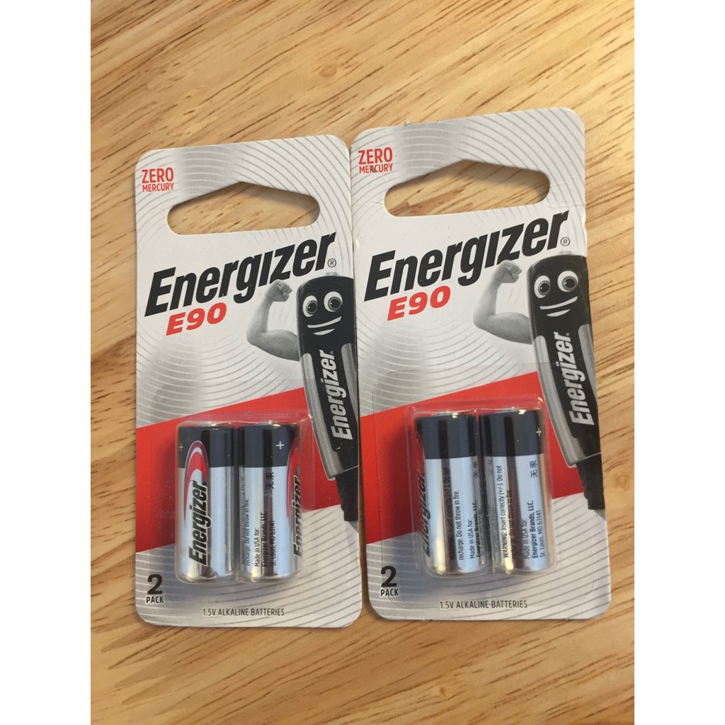 Pin Energizer Alkaline Battery E90 Size N, LR1, AM5 - 1.5V (Vĩ 2 Viên)
