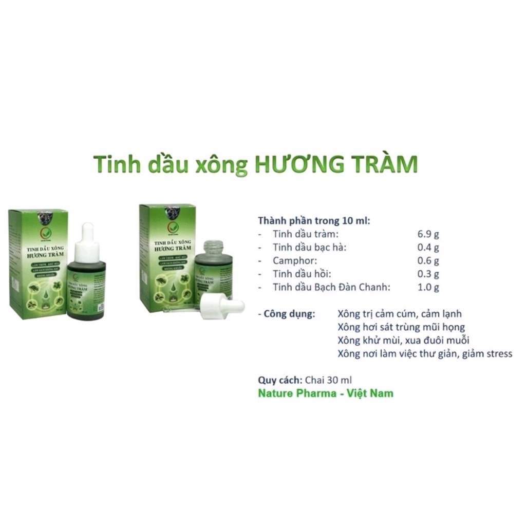 TINH DẦU XÔNG HƯƠNG TRÀM CHAI 30ml