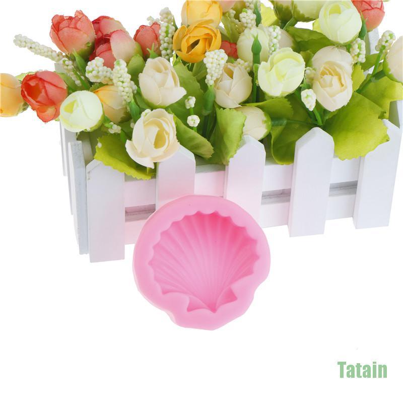 Khuôn silicone tạo hình vỏ sò biển 3D trang trí bánh