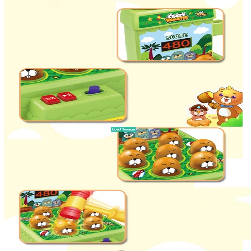 Đồ chơi thông minh đập chuột hamster tính điểm rèn kĩ năng cho bé