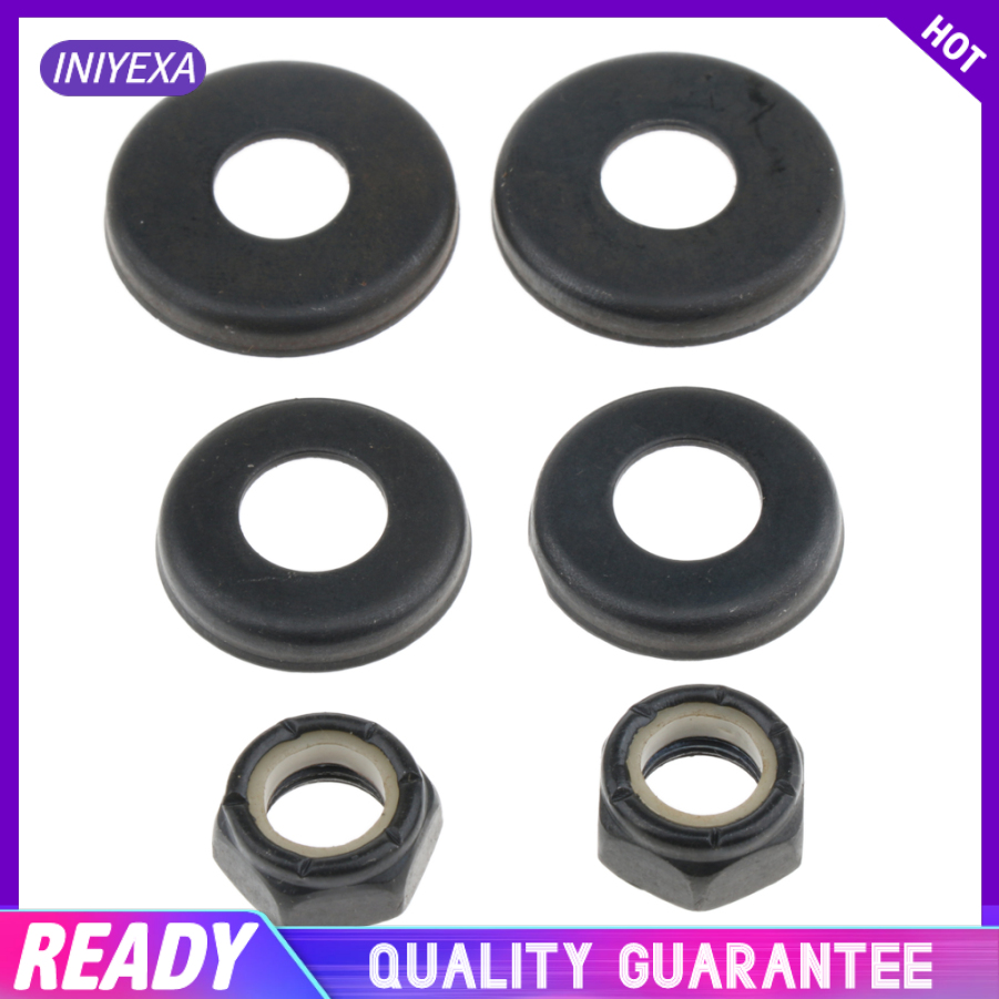 4pcs Replacement Longboard / Skateboard Bushings Washers Cup Cushion Shock Proof With 2pcs Nuts