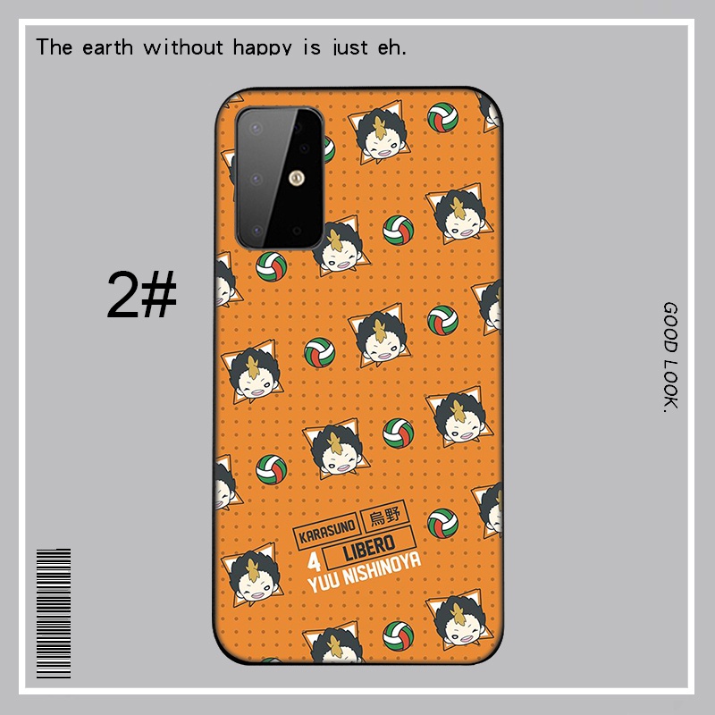 Ốp điện thoại dẻo hình Yuu Nishinoya trong Haikyuu cho Samsung Galaxy M10 M20 M30 M40 A60 A70 A02 M02 A02s A12 A31 A42