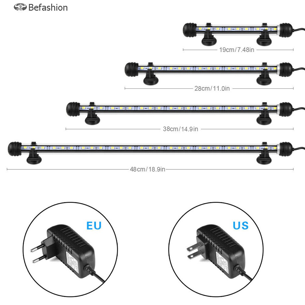 Dải Đèn Led Rgb Chống Thấm Nước Trang Trí Bể Cá, Có Thể Chìm Vào Kính