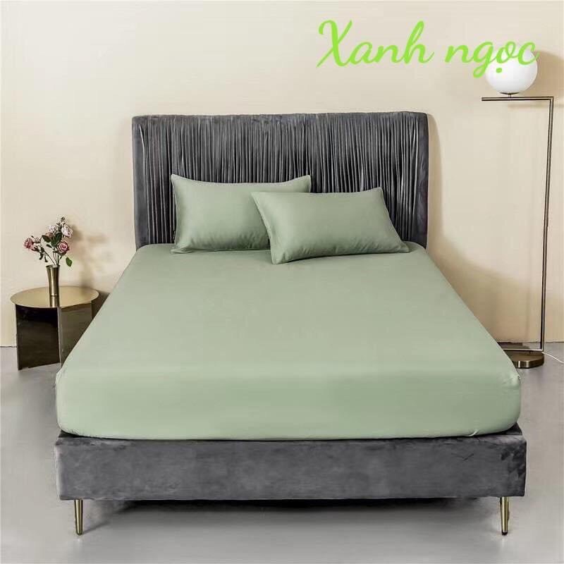 Bộ ga trải giường Cotton lụa tencel 60S VIE Home - Bedding cao cấp họa tiết, mềm mát, nhiều kích thước M6,M8