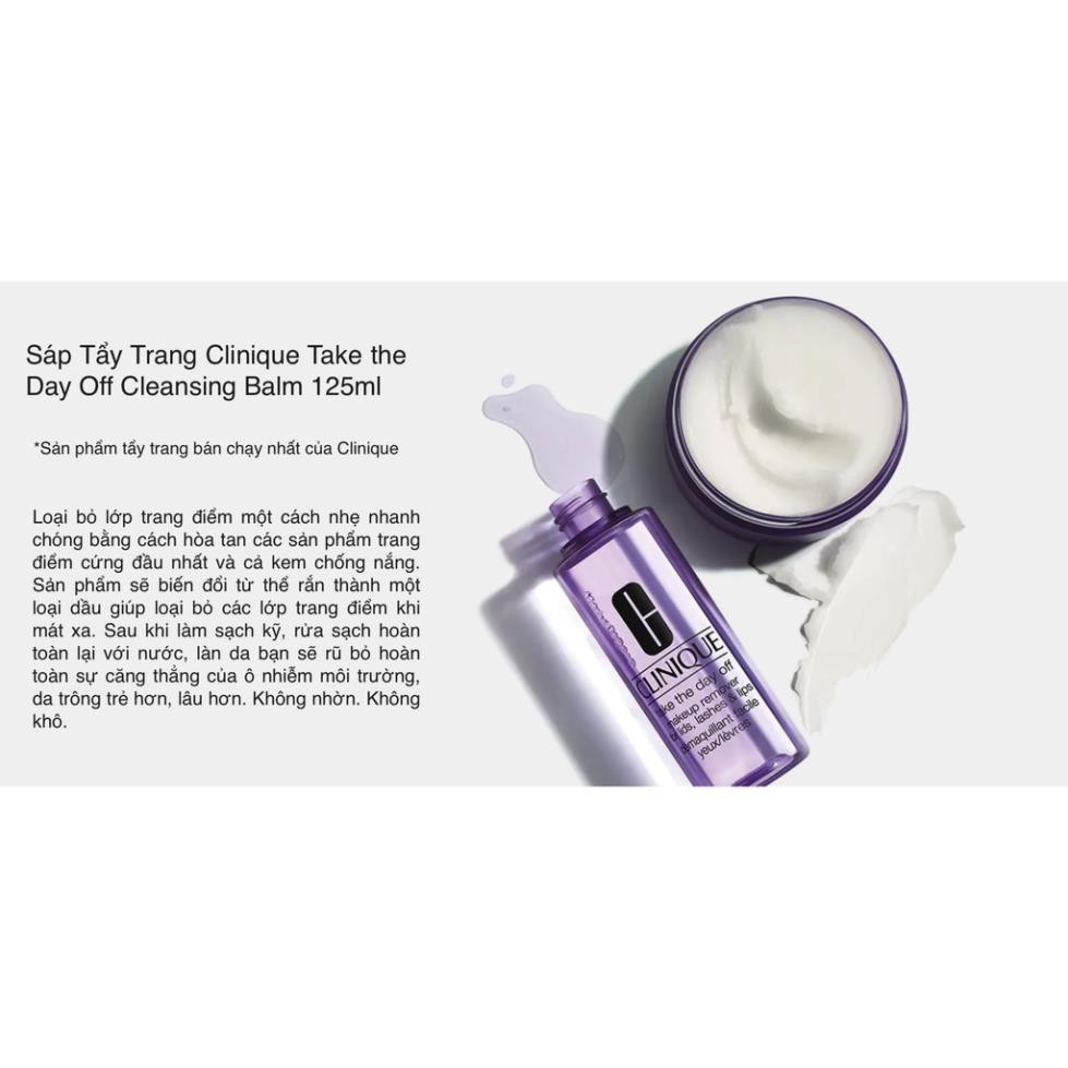 [MỚI VỀ 04/20, KÈM BILL MỸ] Sáp Tẩy Trang Clinique Take The Day Off Cleansing Balm 125ml