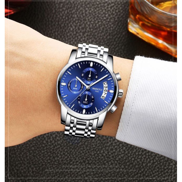 [Tặng vòng tay]Đồng hồ nam NIBOSI chính hãng NI2353.12 thời trang lịch lãm