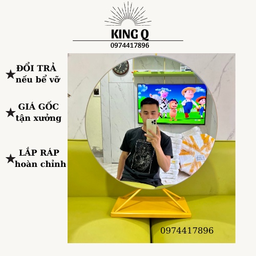 Gương để bàn trang điểm 𝐇𝐚̀𝐧𝐠 𝐡𝐨𝐭, 𝐠𝐢𝐚́ 𝐱𝐮̛𝐨̛̉𝐧𝐠 gương để bàn phấn xinh xắn