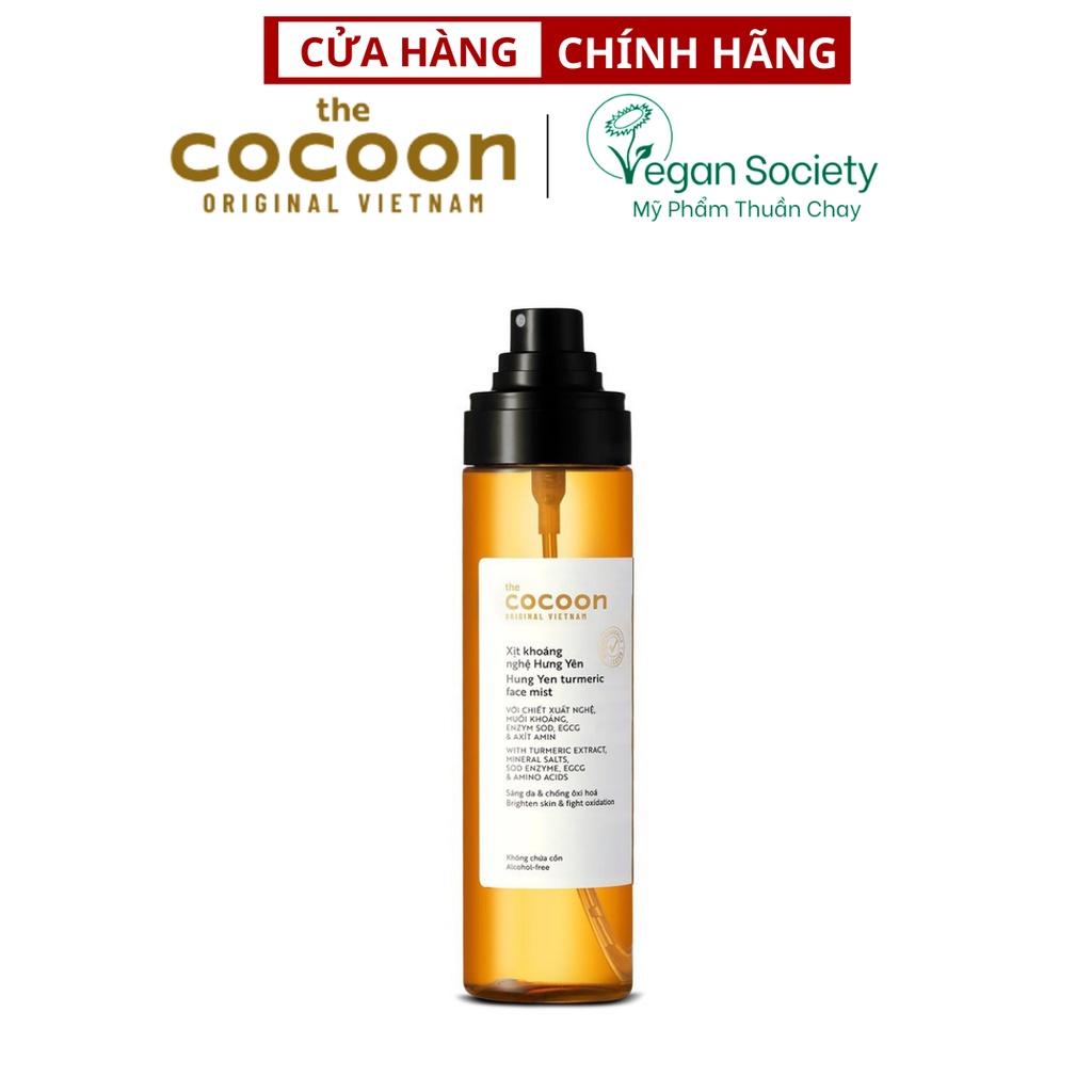 Combo Nghệ Chăm Sóc Da Mặt Toàn Diện Gel Rửa Mặt + Nước Cân Bằng Da Toner + Tinh Chất Serum + Mặt Nạ + Xịt Khoáng Cocoon