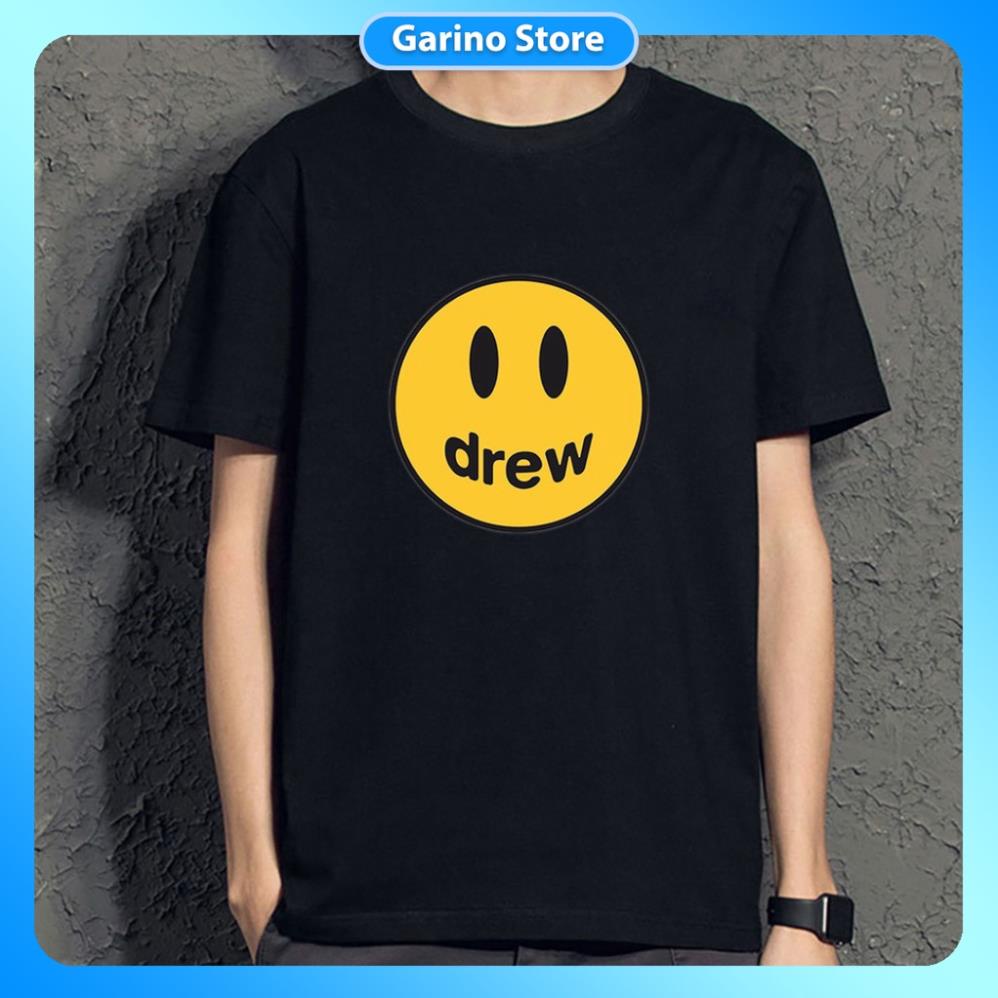 Áo thun nam nữ unisex ngắn tay không cổ đẹp Mặt Cười Drew