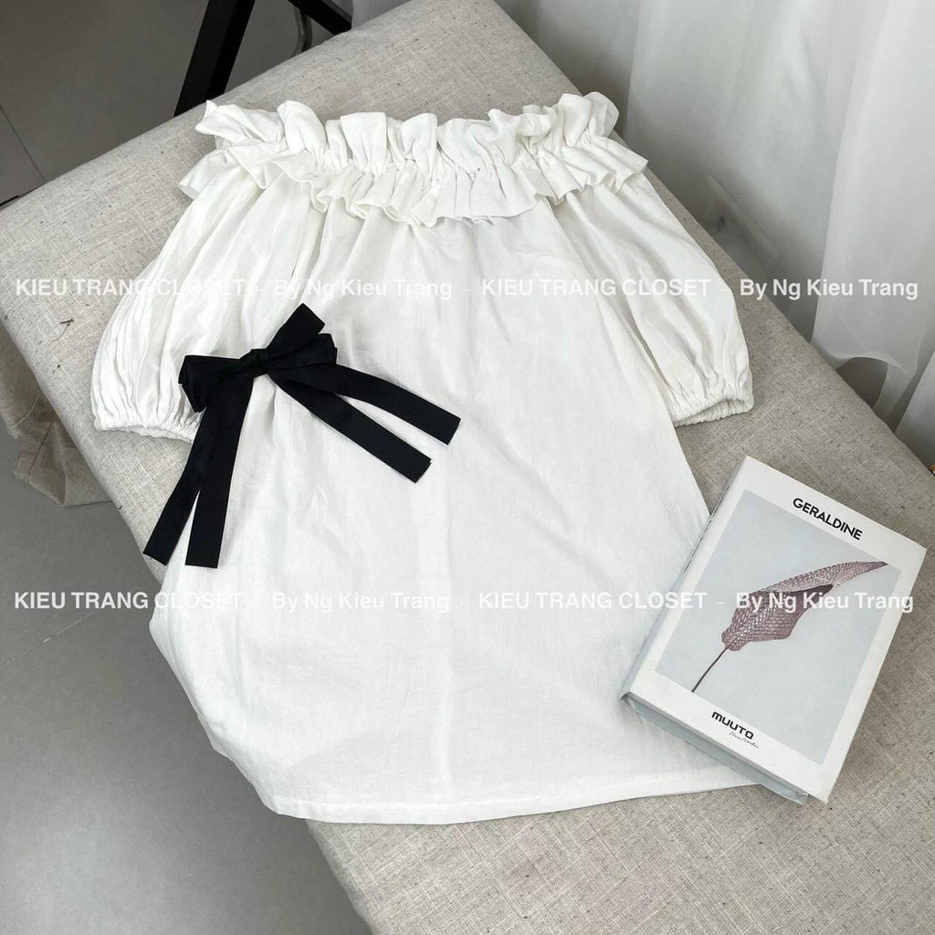 Váy Trắng Trễ Vai Tay Chun - Hàng Shop Cao Cấp - Đi Biển, Đi Chơi SIêu Xinh | WebRaoVat - webraovat.net.vn