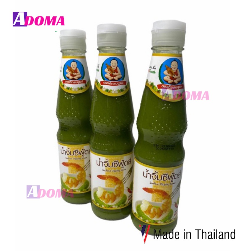 Nước chấm hải sản Thái Lan ớt xanh Healthy Boy 335g น้ำจิ้มซีฟู้ด