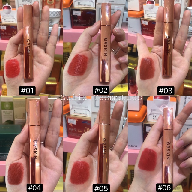 [FREE SHIP] Son Kem Lỳ G9 Skin vỏ vàng First V-Fit Velvet Tint