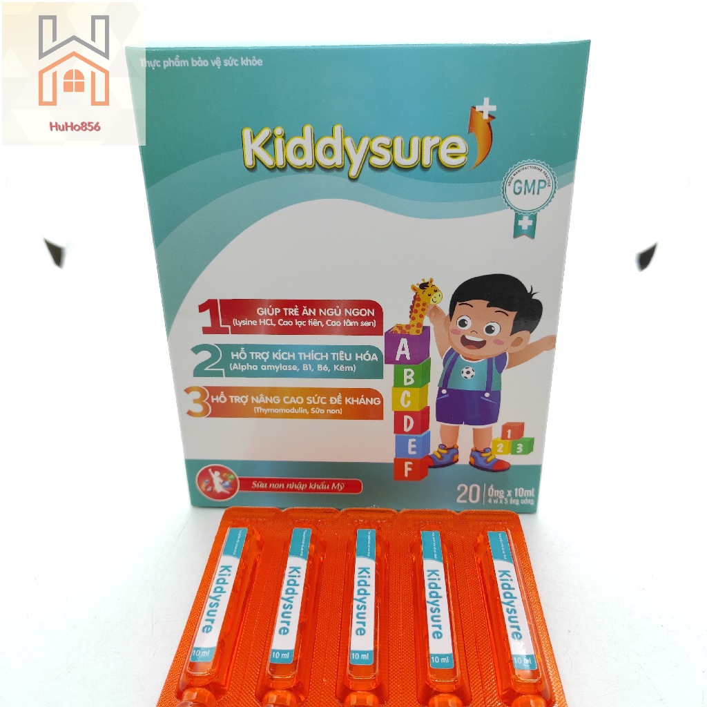 Kiddysure - Giúp Bé Ăn Ngon, Hỗ Trợ Tiêu Hóa - Hộp 20 ống