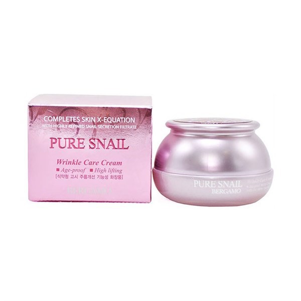 Kem Dưỡng Ẩm Da Bergamo Pure Snail Wrinkle Care Cream 50g