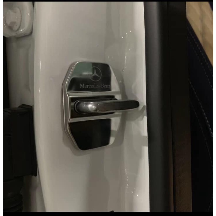 BỘ 4 ỐP CHỐT CỬA LOGO MERCEDES