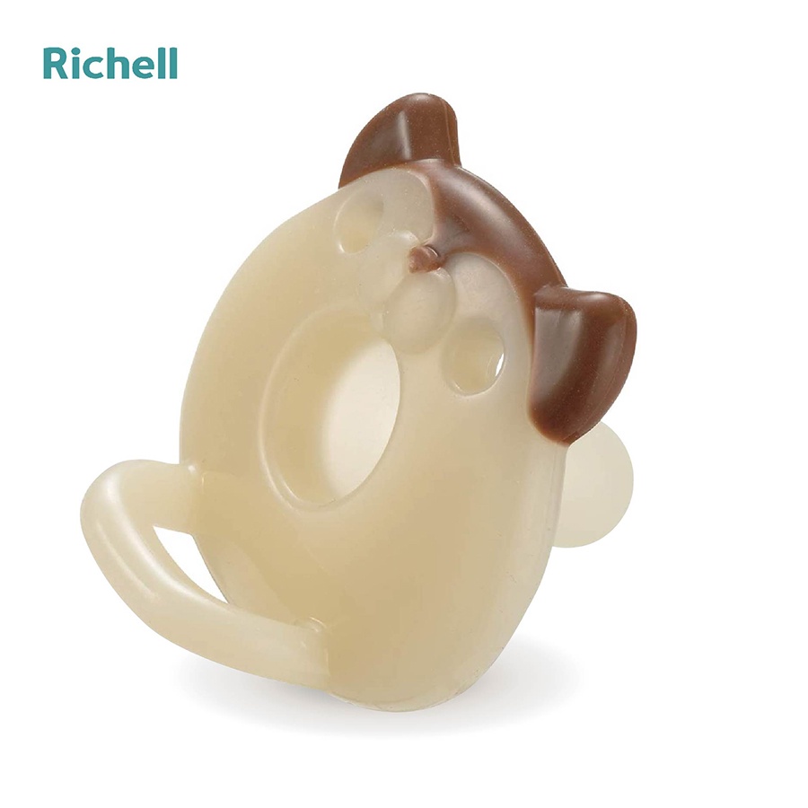 Ti Giả Richell Silicone Phát Triển Cơ Miệng Cho Bé 0 - 3m ( Có Hộp Đựng )