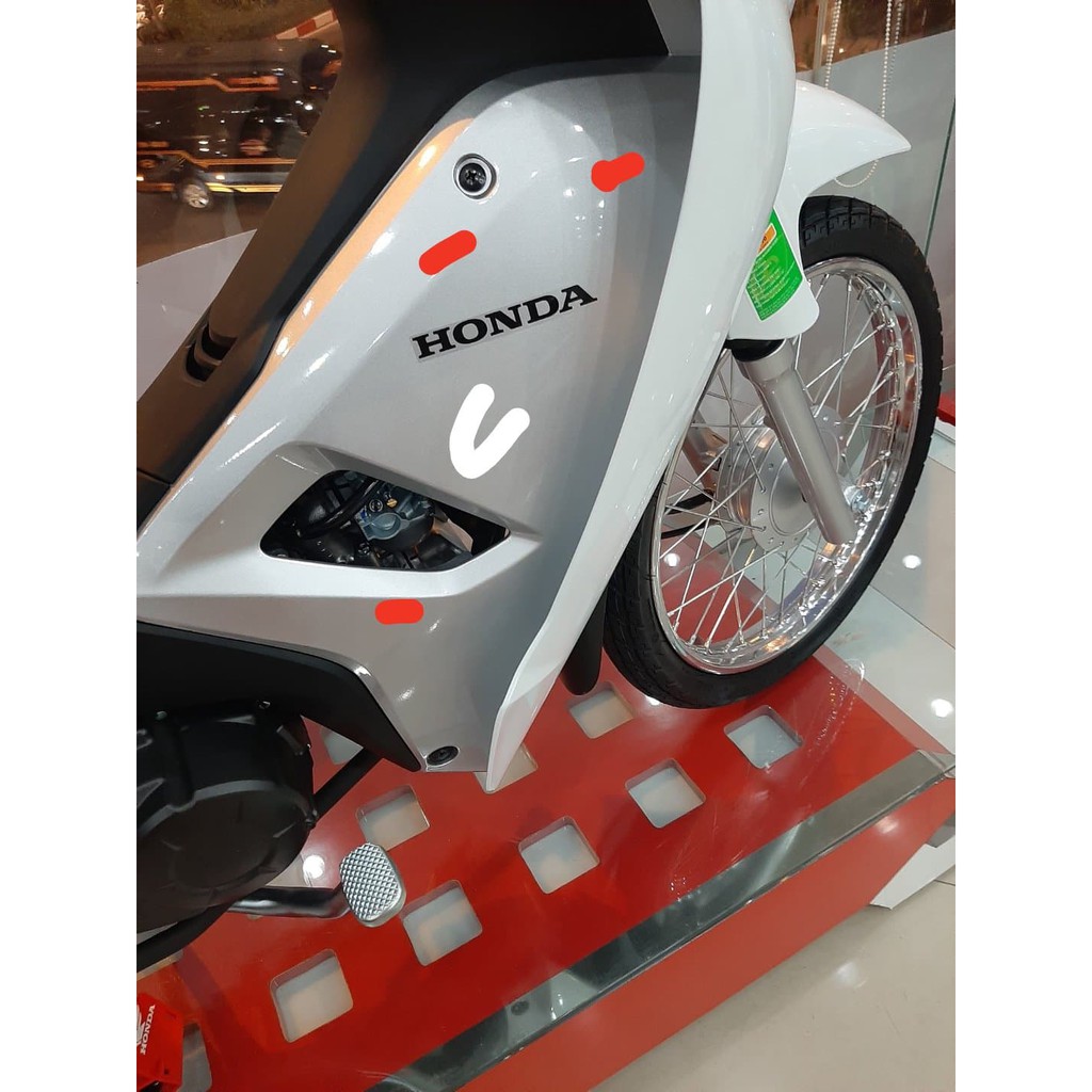 Bộ ốp yếm ốp trong yếm  wave anpha 110 2017 2023 wave anpha 100 chính hiệu honda