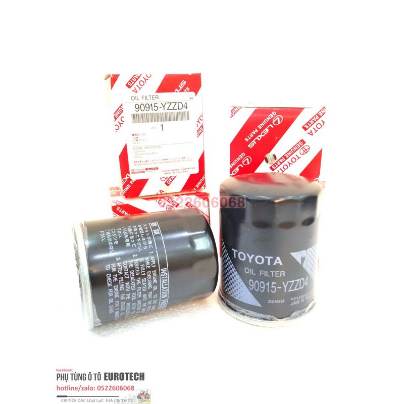 🌺 Lọc nhớt (lọc dầu ) 🍁 🌫 Toyota Innova, Fortuner, Hilux ( Mã 90915-YZZD4 )
