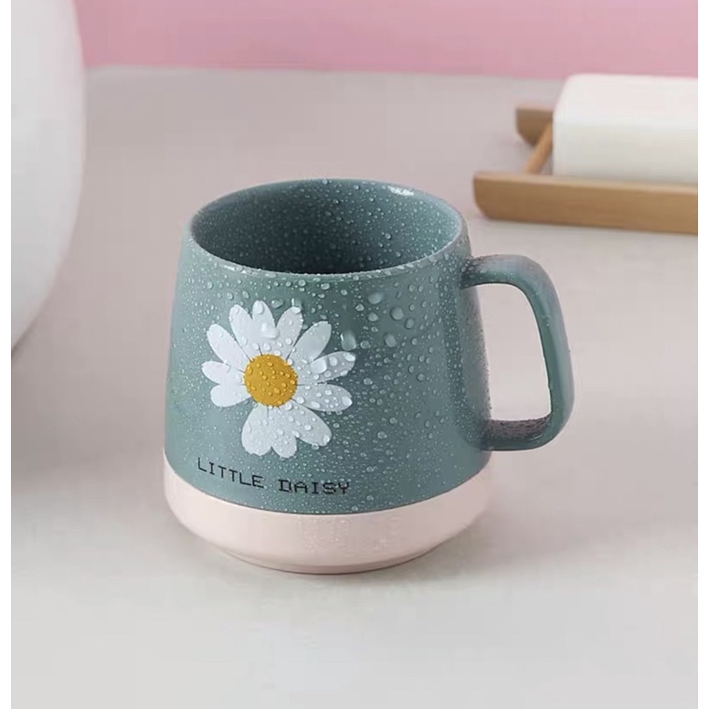 Ly uống nước hiện đại, cốc đánh răng có quai 410ml cao cấp nhựa PP an toàn sử dụng 5677