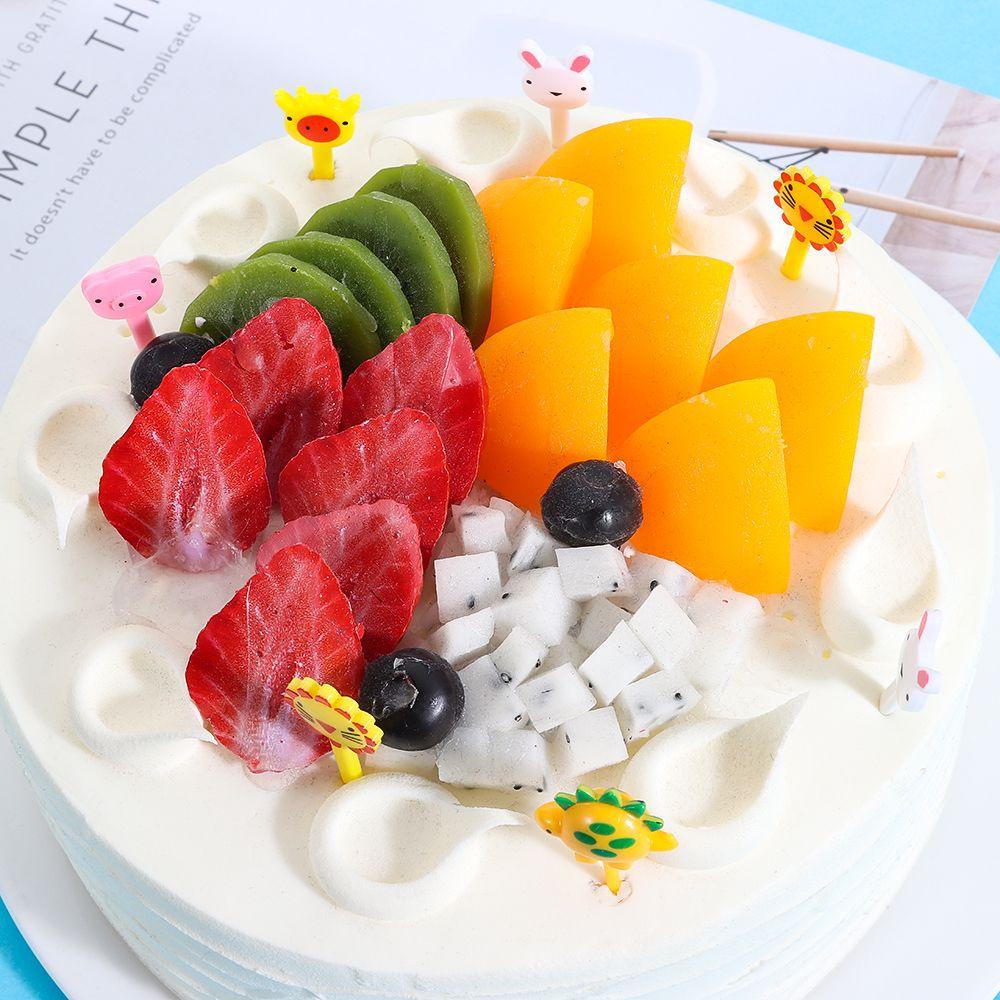 Bộ 6 / 10 Nĩa Ăn Trái Cây Bằng Nhựa Pp Có Thể Tái Sử Dụng