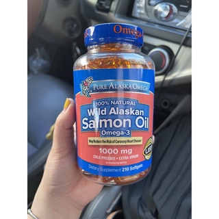 Viên uống dầu cá hồi Pure Alaska Omega Wild Alaskan Salmon Oil 1000mg 210 viên
