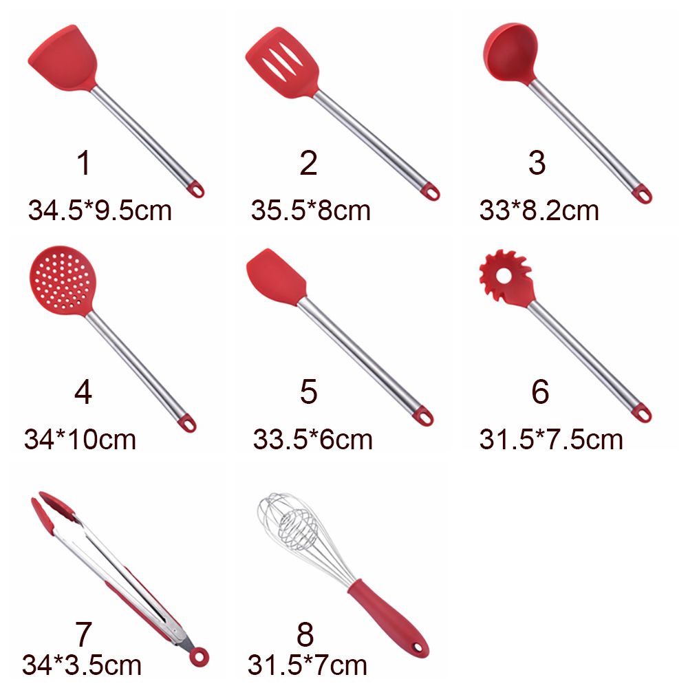 Dụng cụ nấu ăn bằng silicone cách nhiệt tiện dụng cho nhà bếp