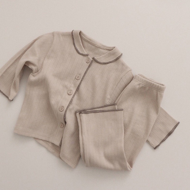 Bộ đồ pijama trẻ em vải mềm cao cấp phong cách Hàn quốc
