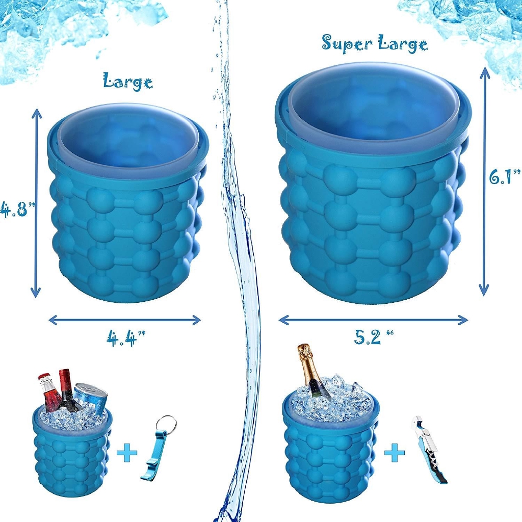 Cốc làm đá thông minh Ice Genie hộp làm đá thông minh tiết kiệm không gian Ice Cube Maker Phặn Phặn | BigBuy360 - bigbuy360.vn