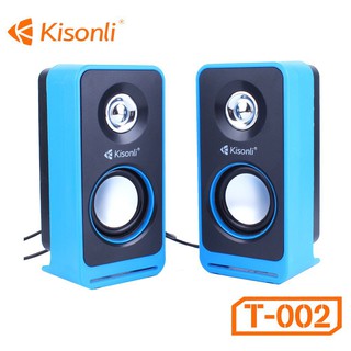 Loa vi tính kisonli t-002 2.0 2 màu xanh,đen