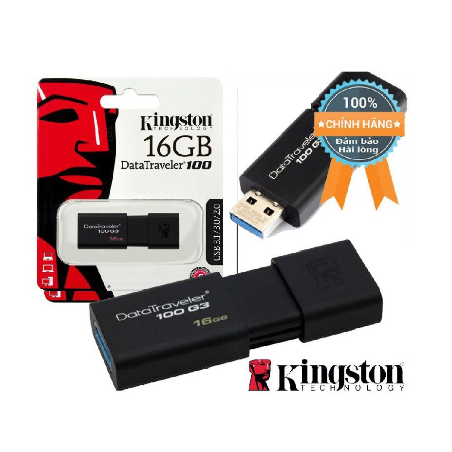 USB Kingston DT100G3 USB 3.0 16GB-Bảo hành 60 T