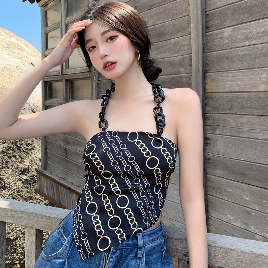 ÁO YẾM DÂY XÍCH KIỂU ULZZANG THỜI TRANG NỮ