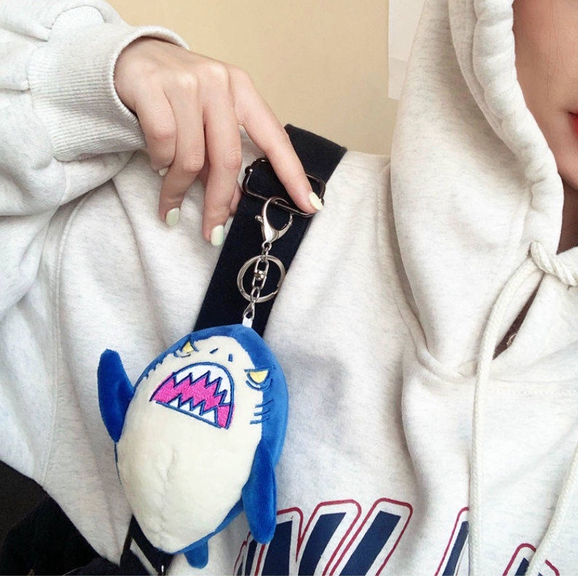 Gấu bông mini trang trí Baby Shark siêu cute, móc chìa khóa đa năng đẹp độc rẻ