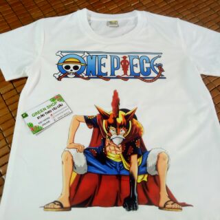 Áo One Piece Luffy Mũ Rơm Ảnh Thật Vải Thái S248