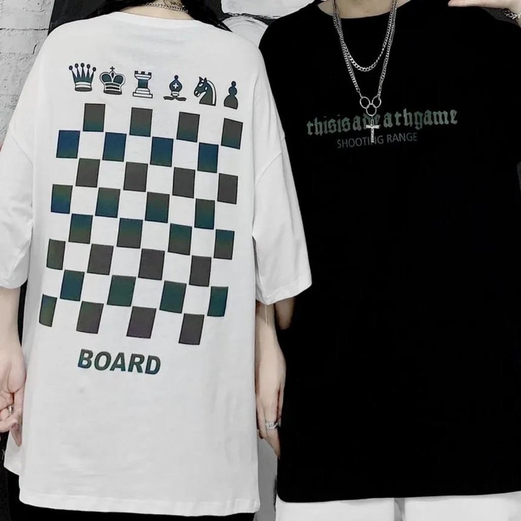 Áo thun Stee Phản quang 7 màu CHESS BOARD Unisex