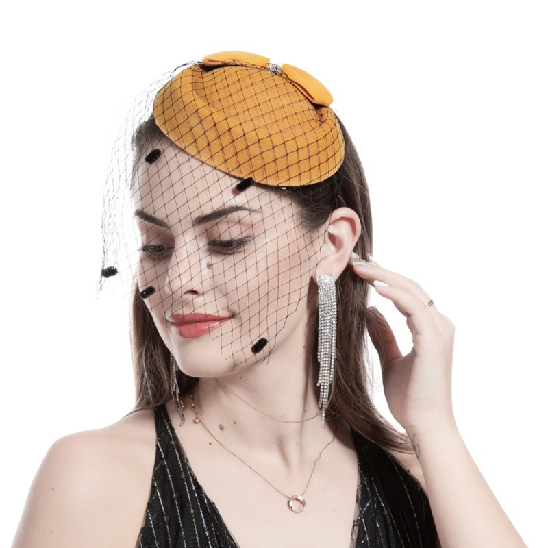 Kẹp Tóc Trang Trí Hình Nón Lưới Thời Trang Cho Nữ