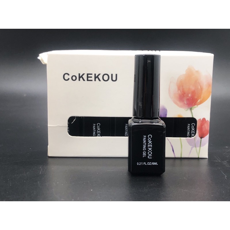 cọ nét gel trắng đen cokekou