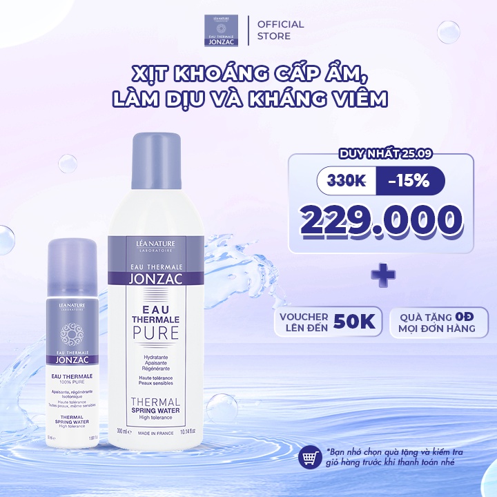 Xịt Khoáng Cấp Ẩm Và Nuôi Dưỡng Da Eau Thermale Jonzac Thermal Spring Water 300ml