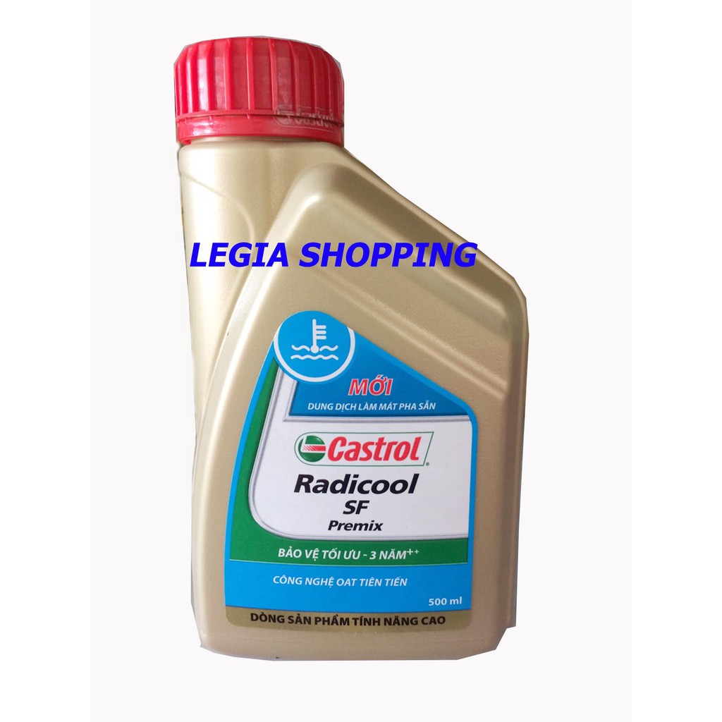 NƯỚC LÀM MÁT, GIẢI NHIỆT ĐỘNG CƠ XE MÁY CASTROL 500ML CHÍNH HÃNG