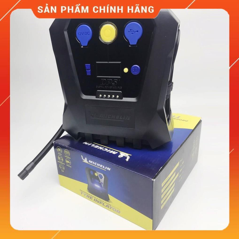 [Ảnh thật 100%] Michelin 12266 - phiên bản mới nhất 2019 - Bơm điện oto 12V, tự ngắt khi đủ áp suất
