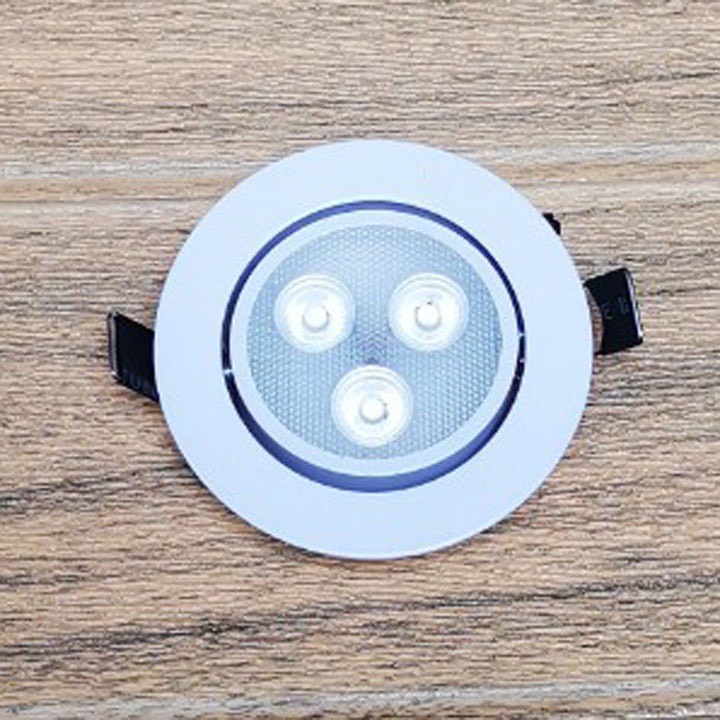 Đèn led am trần mắt ếch 3w 7w 12w cao cấp - sơn trắng
