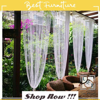 [san pham hot 2020] [san pham hot 2020] Rèm sợi thẳng trang trí (1m ngang x 2m cao, 3m ngang x 3m cao)