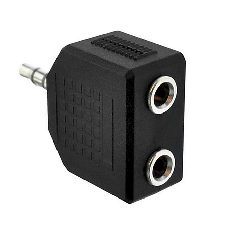 Đầu jack 3.5 chia tai nghe dây loa âm thanh từ 1 ra 2 cổng 3.5mm, jack audio 3.5 đực chia ra 2 cổng giắc rắc cắm 3.5 cái