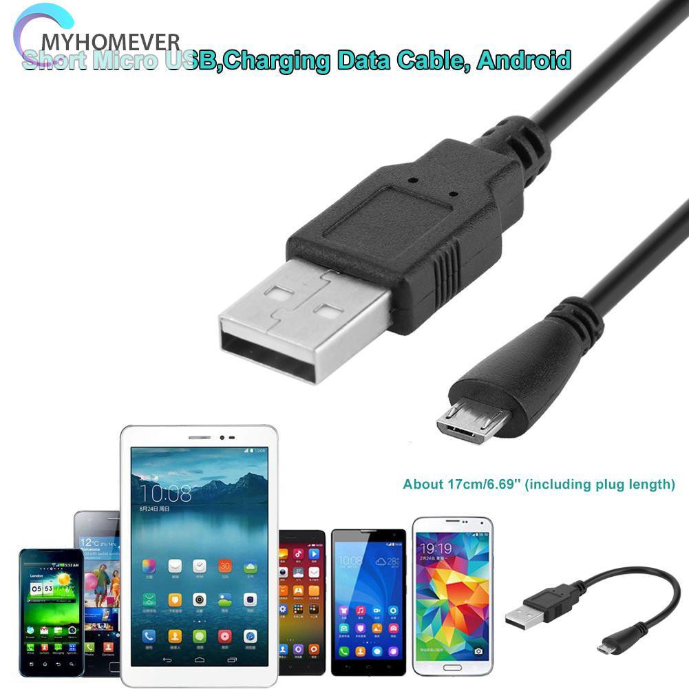 myhomever 50cm Short Micro USB 1A Charging Data Cable Cord for Android Phone Tablet