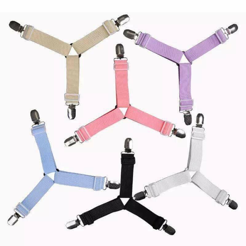 Bộ 4 Set Kẹp Ga Drap Trải Giường - Dây Chằng Góc Cố Định Chăn Ga Chống Xê Dịch No.101152