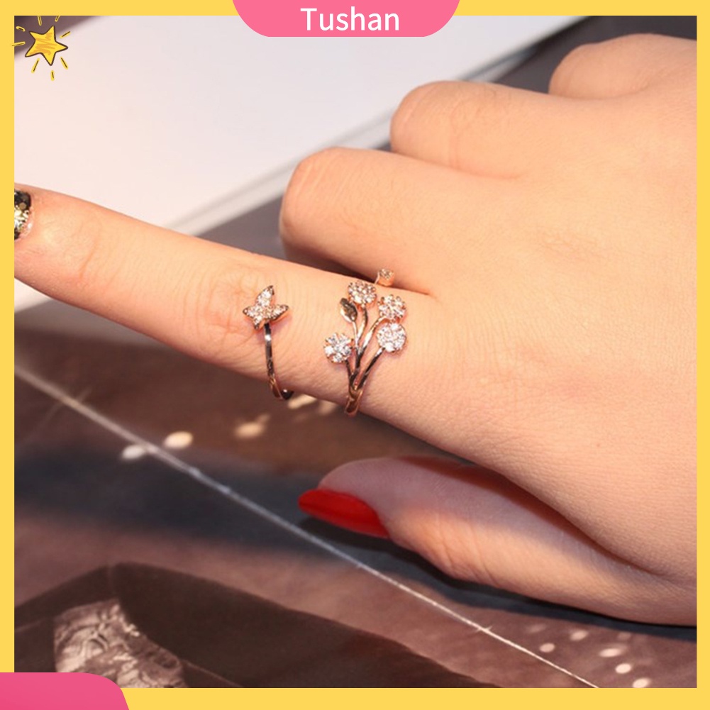 Nhẫn Bạc Hình Bướm Dễ Thương