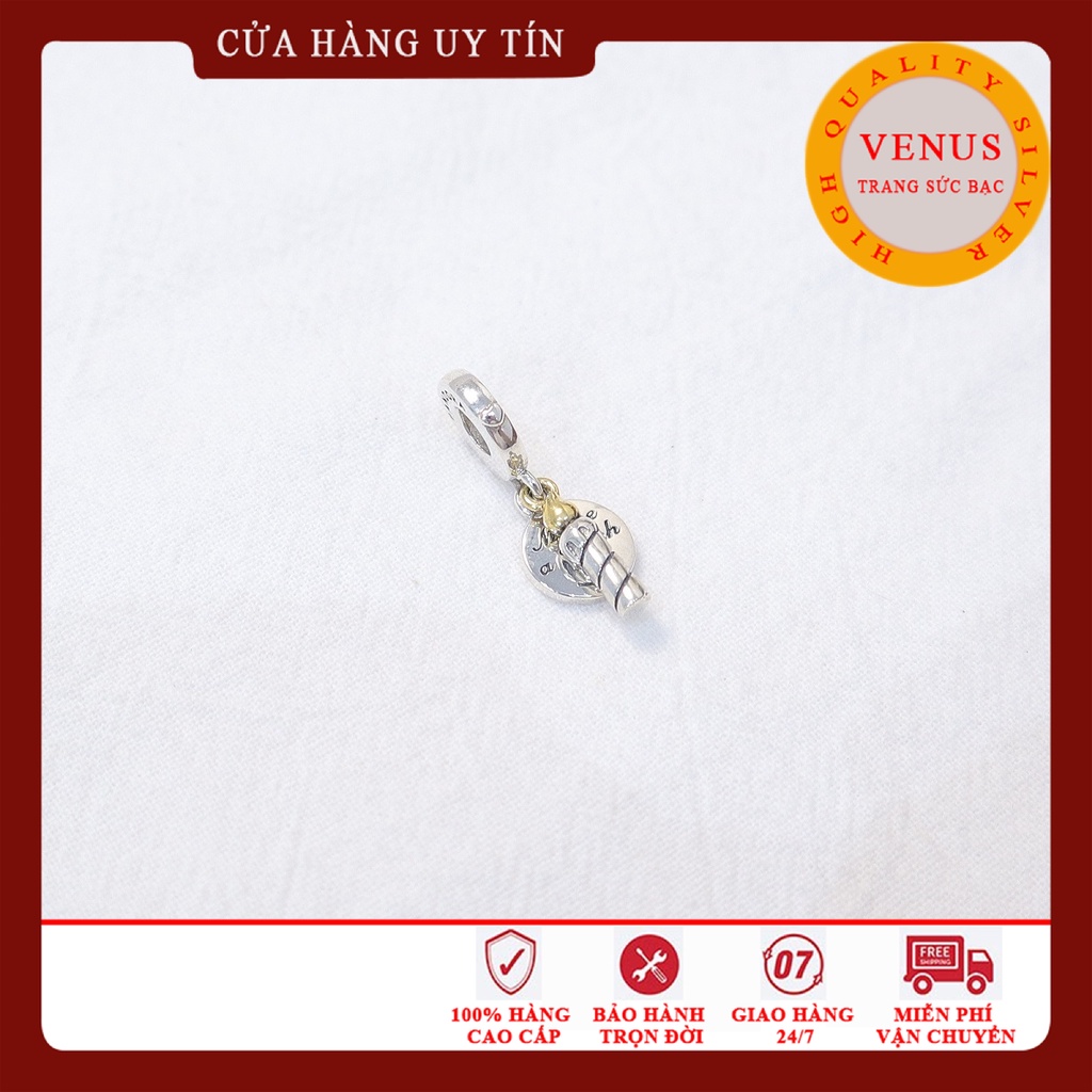 [Charm bạc 925 cao cấp] Charm bạc hình cây nến- Mã sản phẩm VENUSNEN